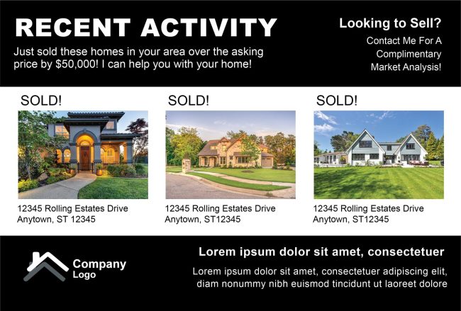 Recent Activity Postcards